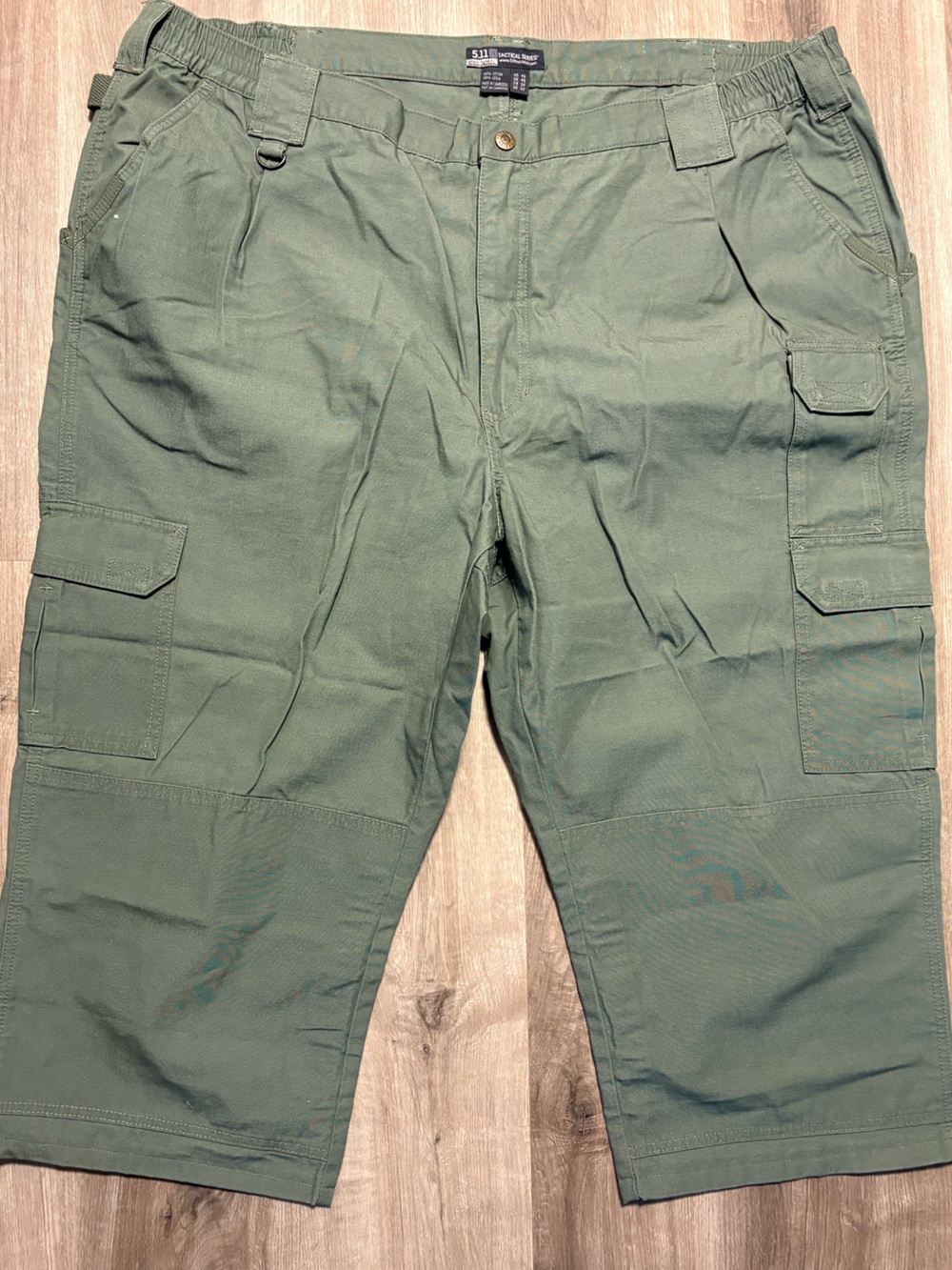 New 5.11 Tactical Men's Cotton Canvas Crop Pants - Green - Size 46.